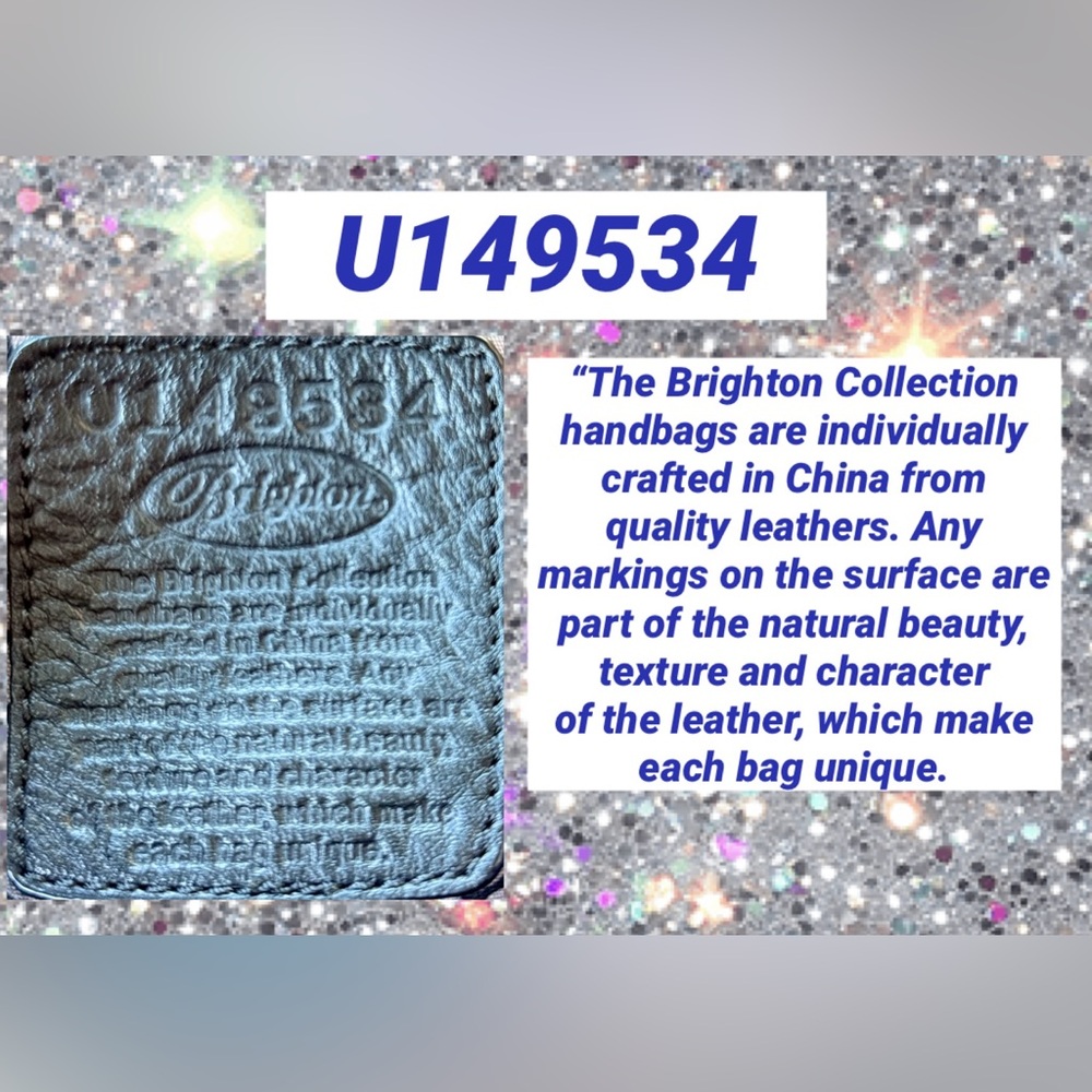 Brighton DOVIMA Like New Leather Bag, Crossbody Wallet, Orig Dust Bag, & Box - Picture 9 of 16